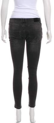 Anine Bing Distressed Low-Rise Jeans