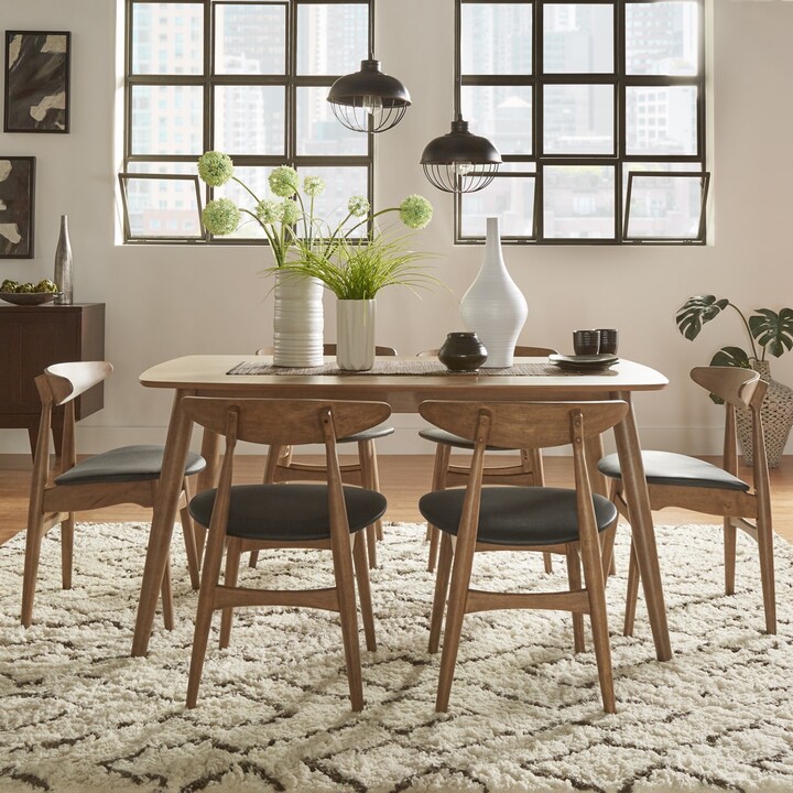 Inspire Q Norwegian Danish Modern, Norwegian Style Dining Chairs