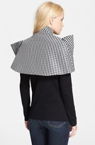 Thumbnail for your product : Marc by Marc Jacobs 'Yoko' Gingham Taffeta Bow Capelet