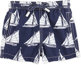 Thumbnail for your product : Vilebrequin Sailboat-Print Swim Trunks, Boys' 2-6