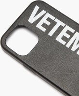 Thumbnail for your product : Vetements Logo-print Leather Iphone® 12 Pro Case - Black Multi