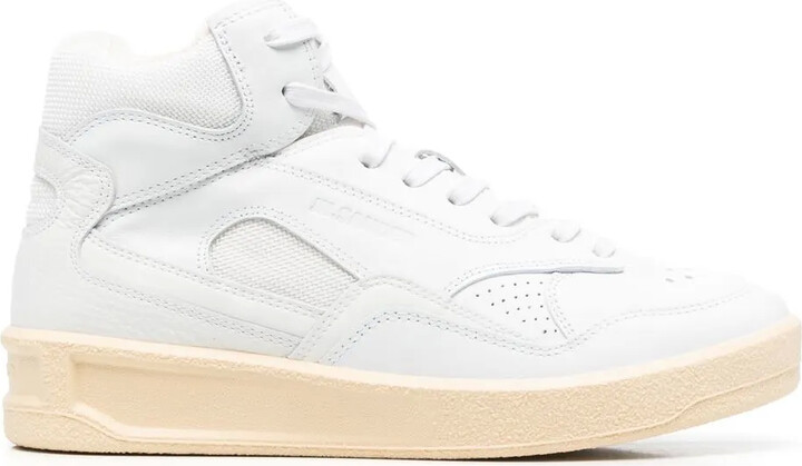 Jil Sander Basket mid leather sneakers