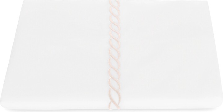 Matouk Classic Chain Cotton Percale Duvet Cover