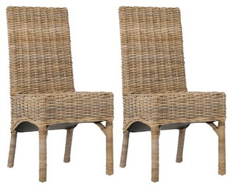 One Kings Lane Set of 2 Murphy Side Chairs - Taupe - Brown