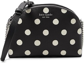 Kate Spade Spencer Metallic Dot Double-Zip Dome Crossbody