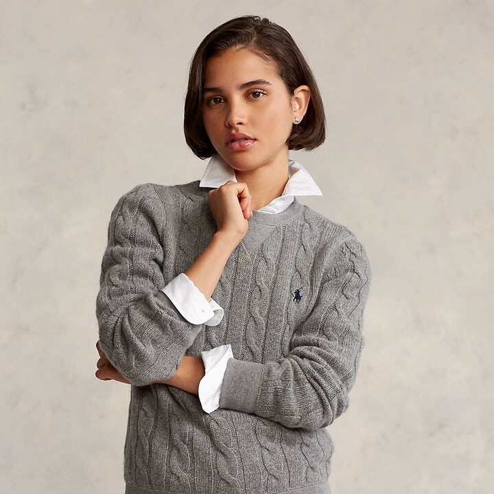 Ralph Lauren Cable-Knit Wool-Cashmere Pullover - ShopStyle Women's Fashion