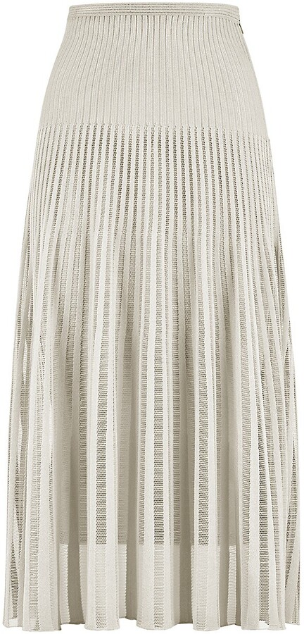 Sheer Pleated Skirt | Shop the world's largest collection of 