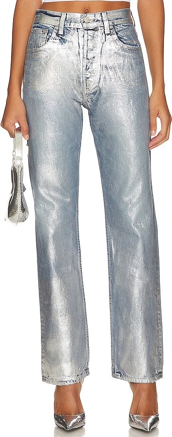 EB Denim High Rise Straight Jeans