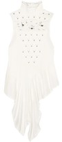 Thumbnail for your product : Chloé Draped Embellished Jersey Top