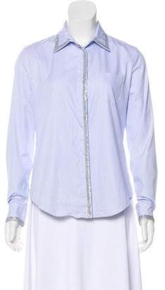 Viktor & Rolf Striped Button-Up Top