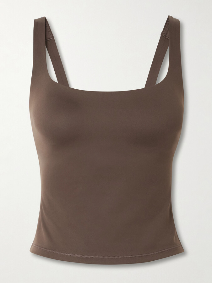 SKIMS + Nike Square Neck Tank - Dark Sepia