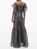Thumbnail for your product : Roland Mouret Rogers Draped Tiered Gown - Silver Multi