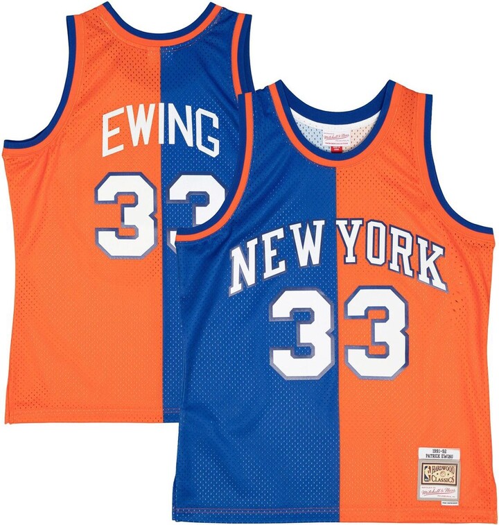 Men's Mitchell & Ness John Starks Blue New York Knicks Big & Tall Hardwood Classics Swingman Jersey