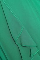 Thumbnail for your product : Nicholas Cold-shoulder Ruffled Silk-chiffon Gown