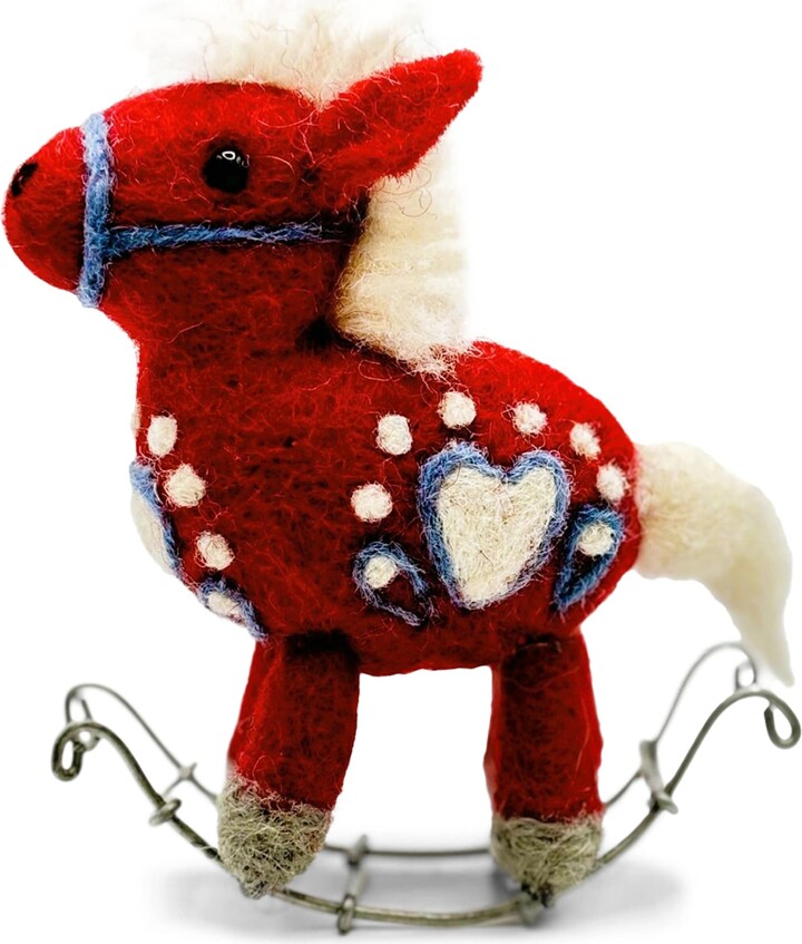 wooden rocking harrods rocking horse