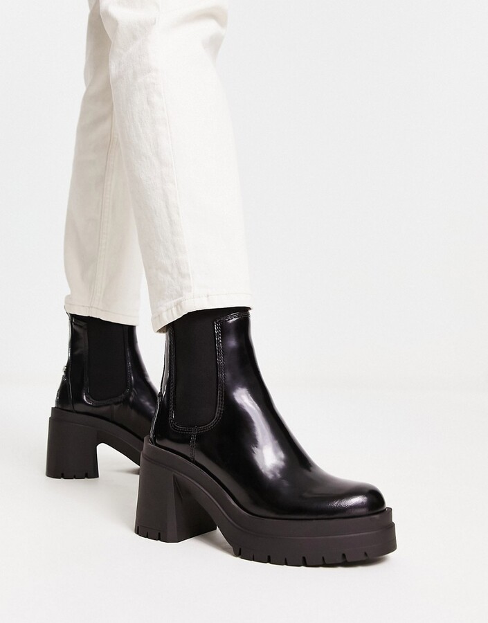 Aldo Bigmood leather chelsea boots in black - ShopStyle