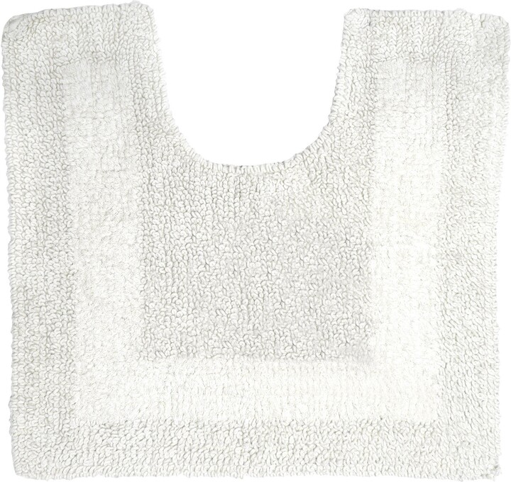 Dunelm Super Soft Reversible White Pedestal Mat Green ShopStyle