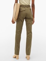 Thumbnail for your product : La Fetiche - Emmanuelle Utility-belt Cotton-twill Trousers - Khaki
