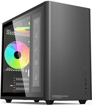 KINGSMAN GAMING KINGSMAN eLf Mini Tower M-ATX PC Case - Includes 3 ARGB Fans, Tempered Glass Side Panel, Compatible with Micro-ATX and Mini-ITX, Desktop Mini...