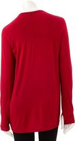 Thumbnail for your product : Cuddl Duds second layer softwear + stretch drapeneck wrap top - women's