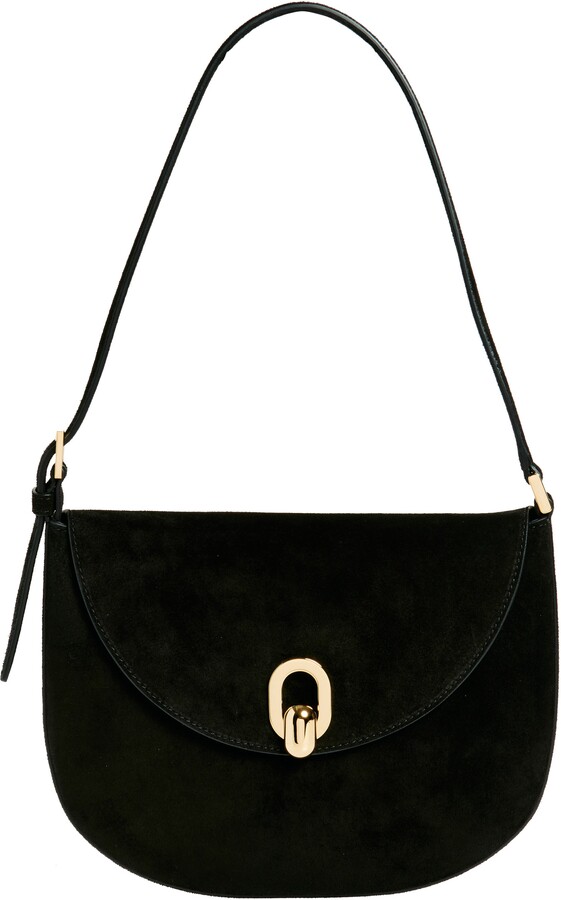 Savette Tondo Suede Hobo Bag