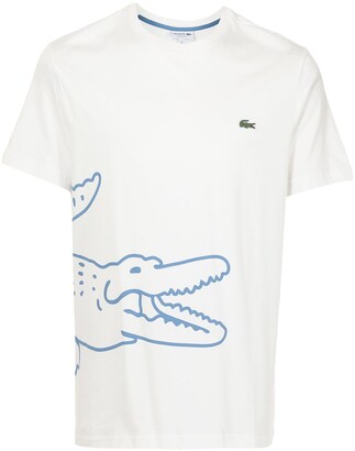 Lacoste logo-print short-sleeved T-shirt - ShopStyle