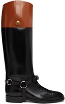 Thumbnail for your product : Gucci Black Harness Tall Boots