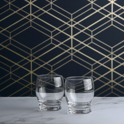 Anton Studio Designs Manhattan 11.75oz. Glass Drinking Glass Glassware Set