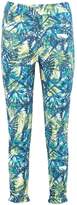 Thumbnail for your product : boohoo Lola Palm Print Skinny Stretch Trousers
