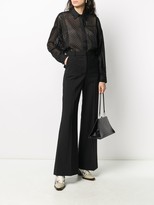 Thumbnail for your product : Lala Berlin Embroidered Semi-Sheer Shirt