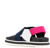 Thumbnail for your product : Pollini colour block platform sandals