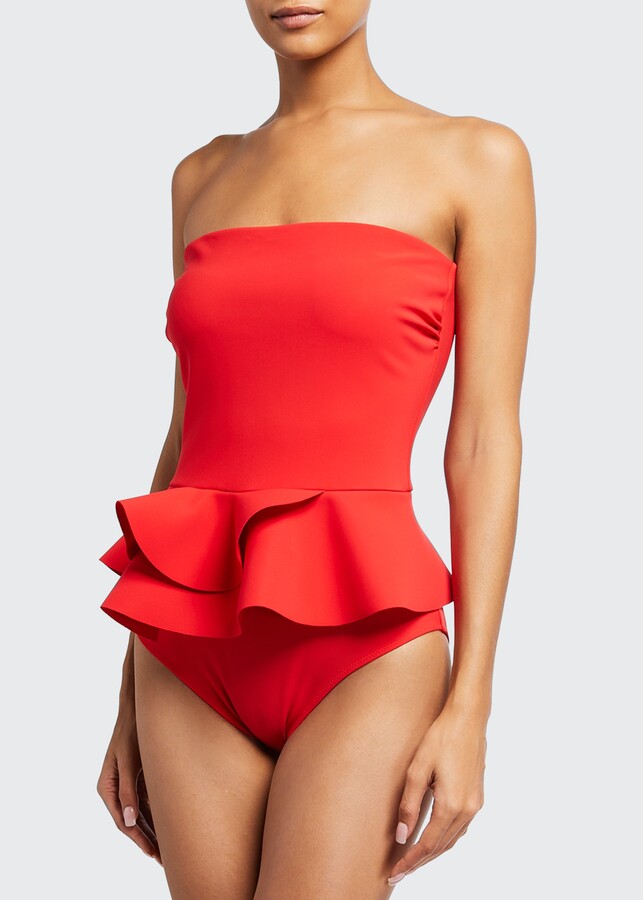Peplum One Piece Swimsuit | Shop the world's largest collection of fashion  | ShopStyle