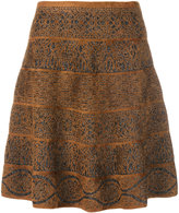 Thumbnail for your product : D-Exterior D.Exterior patterned flare skirt