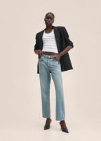 Thumbnail for your product : MANGO Mid-rise straight jeans medium blue - Woman - 14