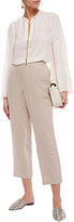Thumbnail for your product : MICHAEL Michael Kors Chain-detailed Stretch-crepe Blouse