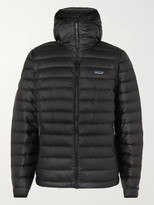 Thumbnail for your product : Patagonia Quilted Ripstop Hooded Down Jacket - Men - Black