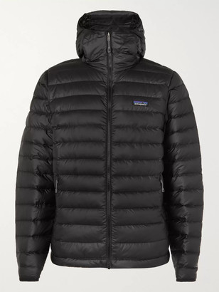 Patagonia Quilted Ripstop Hooded Down Jacket - Men - Black