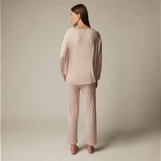Love & Lore Azalea Pajama Set, Blush Stripe Large