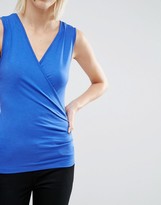 Thumbnail for your product : ASOS Wrap Front Sleeveless Top