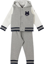 Thumbnail for your product : Moncler Enfant Baby Gray Hoodie & Lounge Pants Set
