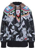 Thumbnail for your product : adidas Embroidered Printed French Terry Hooded Sweatshirt