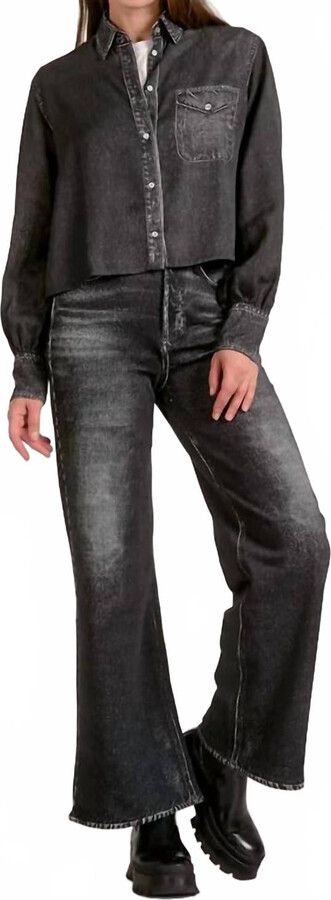 Elan International Julia Button Down In Black