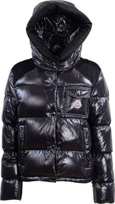 moncler black shiny jacket