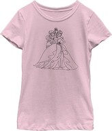 Thumbnail for your product : Disney Girl's Princesses Line Art T-Shirt - Light Pink - X Large