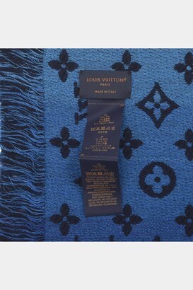 Louis Vuitton Monogram Monogram Classic Scarf, Blue