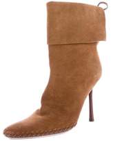 Thumbnail for your product : Gucci Suede Almond-Toe Ankle Boots