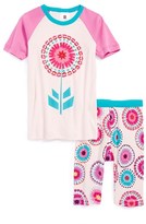 Thumbnail for your product : Tea Collection 'Star Flower' Two-Piece Fitted Pajamas (Little Girls & Big Girls)