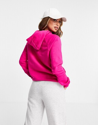 Nike logo hoodie in bright pink