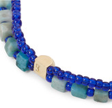 Thumbnail for your product : Luis Morais Gold, Turquoise and Glass Bead Bracelet