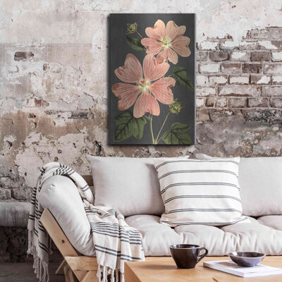 Luxe Metal Art 'Pink Anemone' By Lettered & Lined, \